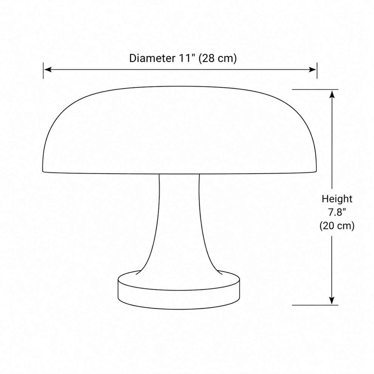 Retro Mushroom Ambient Table Lamp