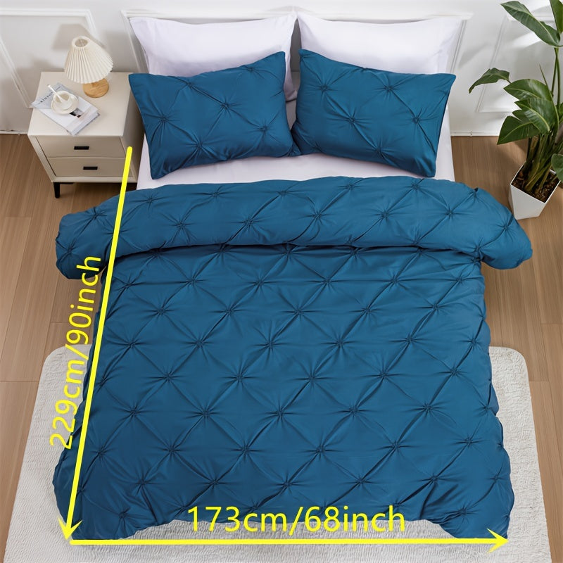 White Pintuck Quilts Cover Set