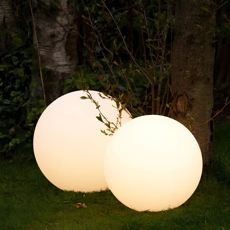 Modern Color-Changing Sphere LED Outdoor Lights for Garden and Patio