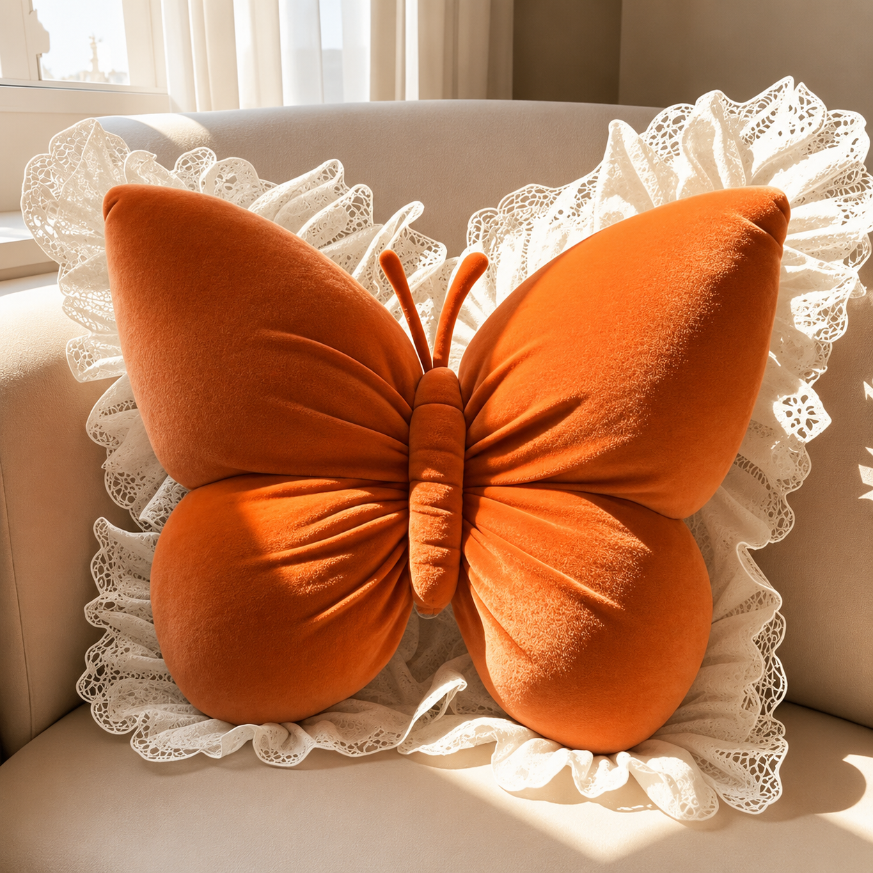 Butterfly Bow Decorative Pillow
