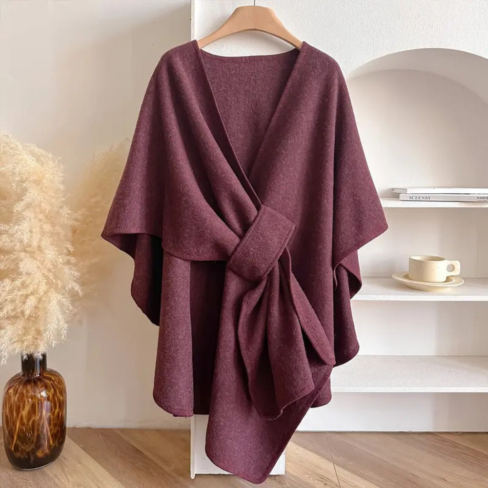 Elegant Women’s Shawl Coat Windproof, Warm & Stylish Layering