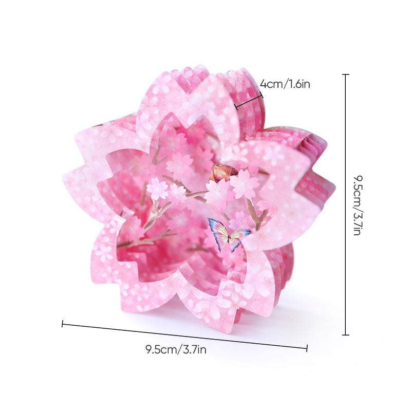 Mother’s Day 3D Floral Pop‑Up Card Elegant Gift for Mum
