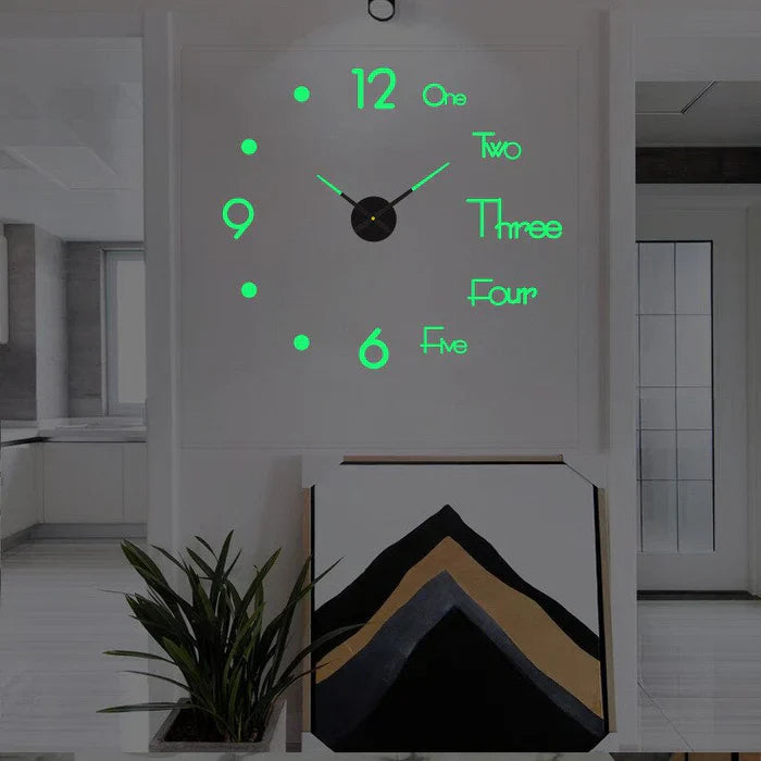 Contemporary Wall Clock Silent Analog Decor for Any Room