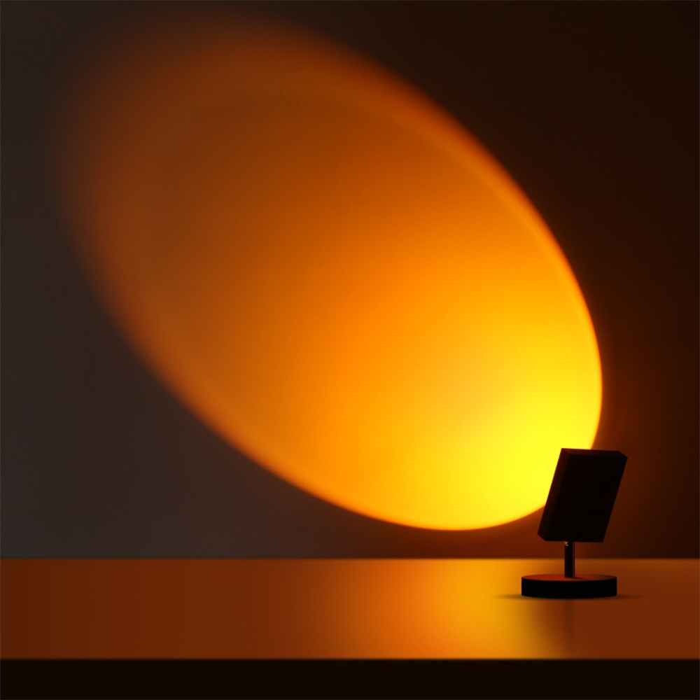 LED Sunset Effect Table Lamp Warm Ambient Decorative Light