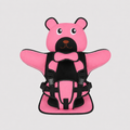 Adjustable Child Travel Booster Seat with Bear Design