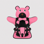 Adjustable Child Travel Booster Seat with Bear Design