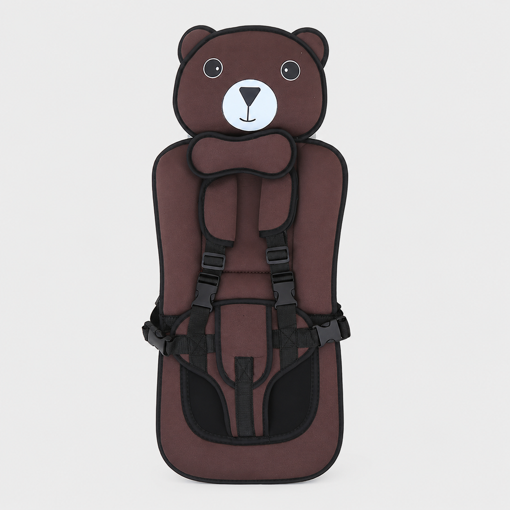 Cute Bear Child Seat Cushion with Adjustable Straps