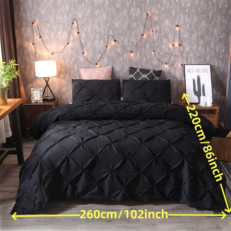 White Pintuck Quilts Cover Set