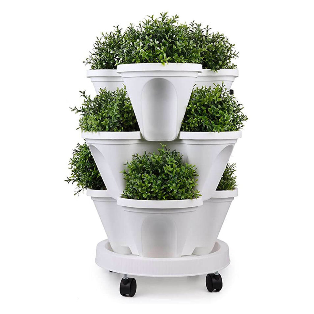 Vertical Stackable Plant Pots Tower