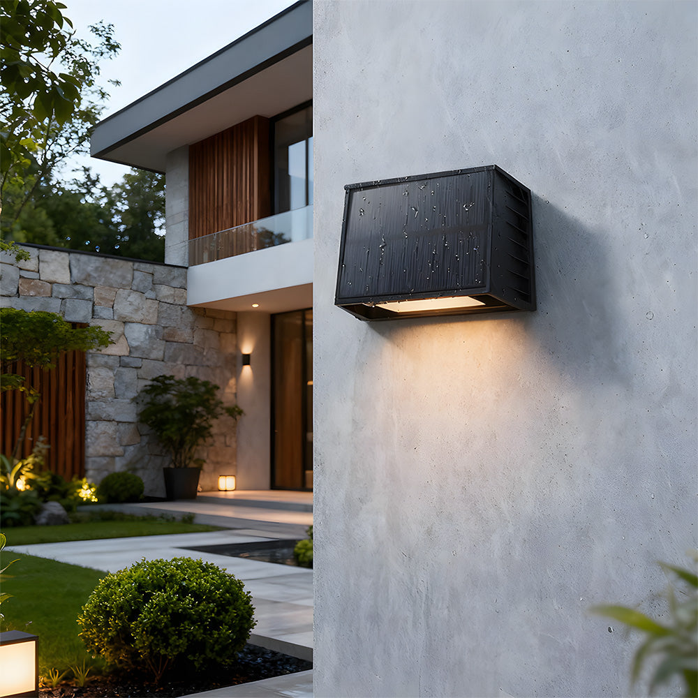Bright Exterior Solar LED Outdoor Lights - IP65 Waterproof Wall Lights