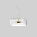 Pendant Light Vintage Amber Glass Effect Ceiling Lamp