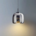 Pendant Light Vintage Amber Glass Effect Ceiling Lamp