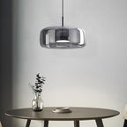 Pendant Light Vintage Amber Glass Effect Ceiling Lamp