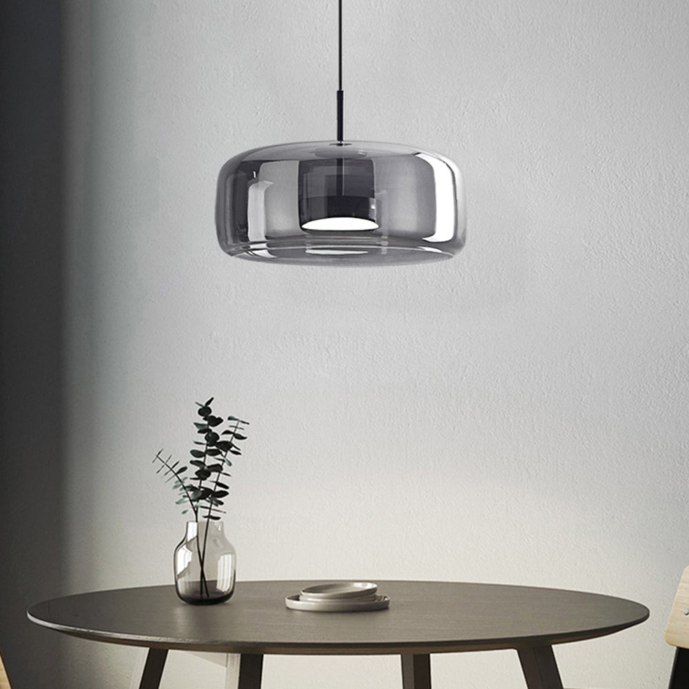 Pendant Light Vintage Amber Glass Effect Ceiling Lamp