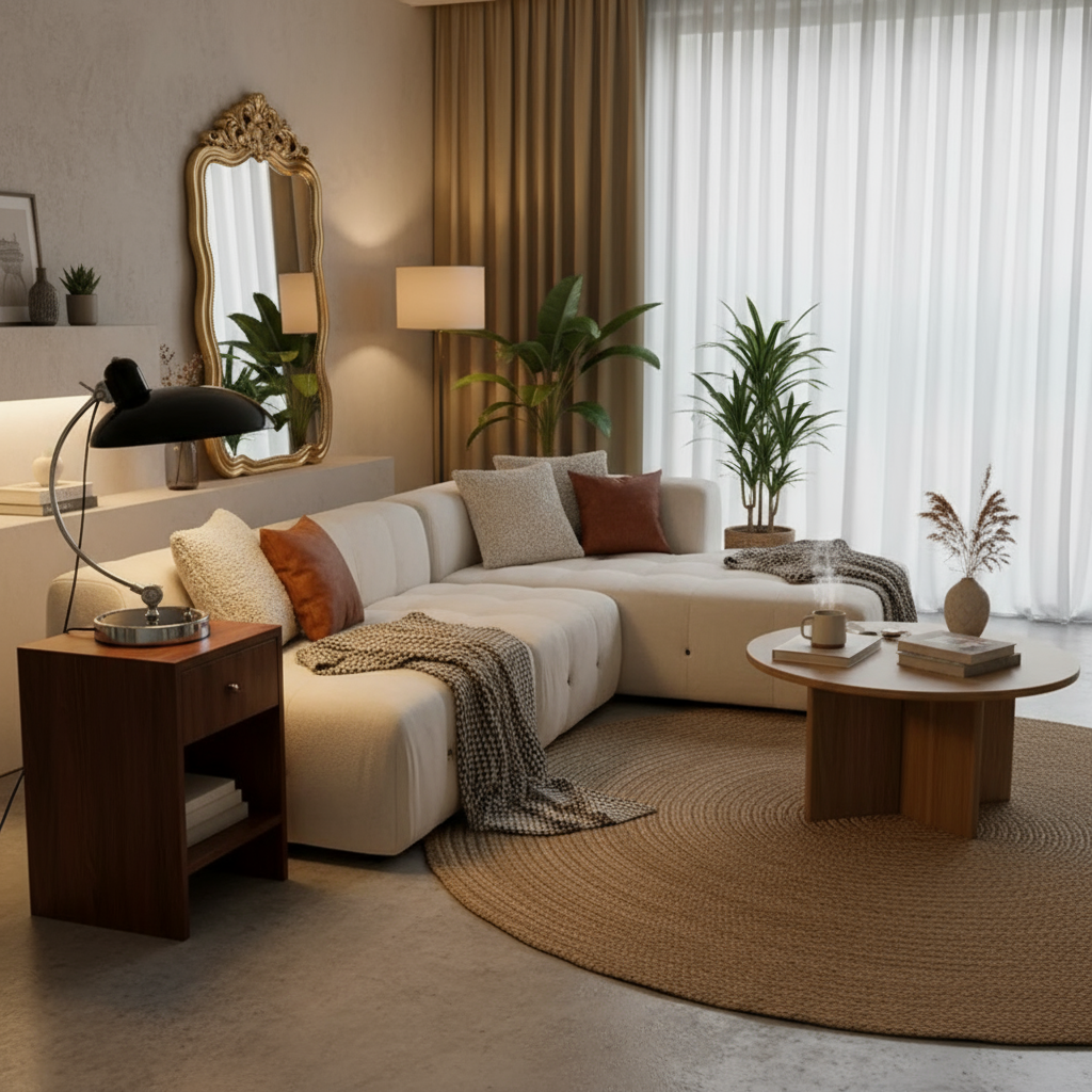Modern Table Lamp Chrome Curved Metal Bedside Desk Lamp - Image 3