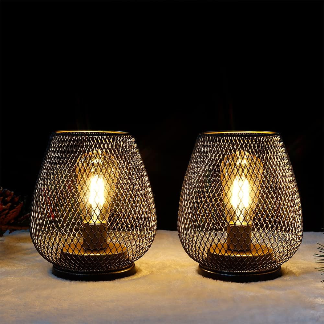 Avenora – Wireless Rechargeable Metal Mesh Table Lamp Warm White LED - Image 13