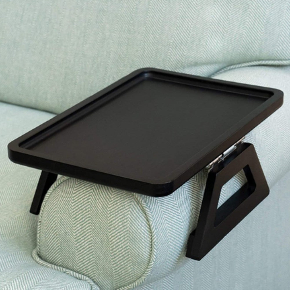 Adjustable Bamboo Clip-On Arm Tray Table - Image 3