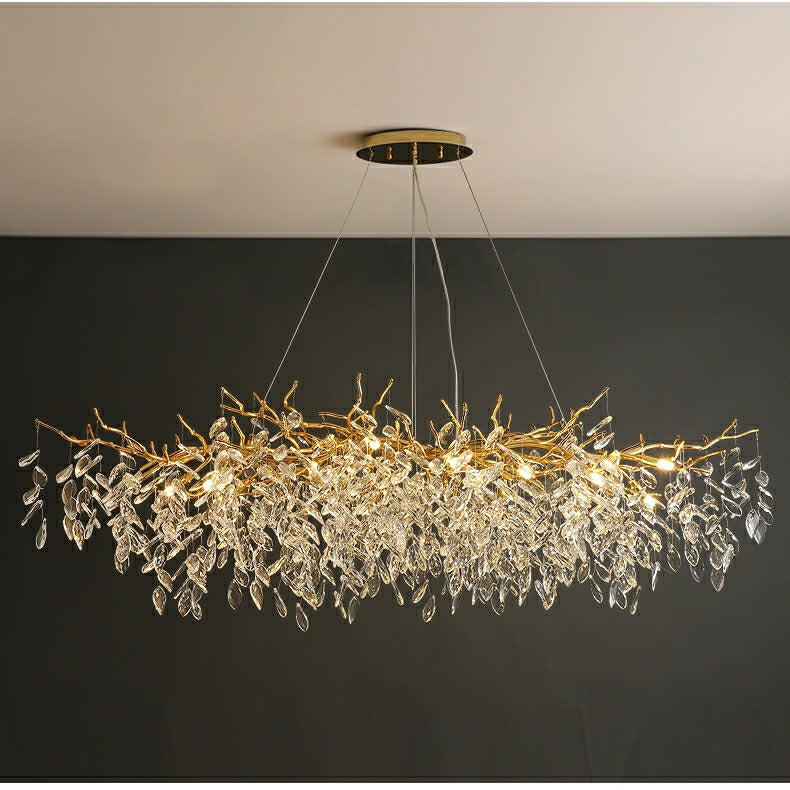Branch Style Crystal Ceiling Light Decorative Indoor Lighting Fixture