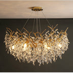 Branch Style Crystal Ceiling Light Decorative Indoor Lighting Fixture