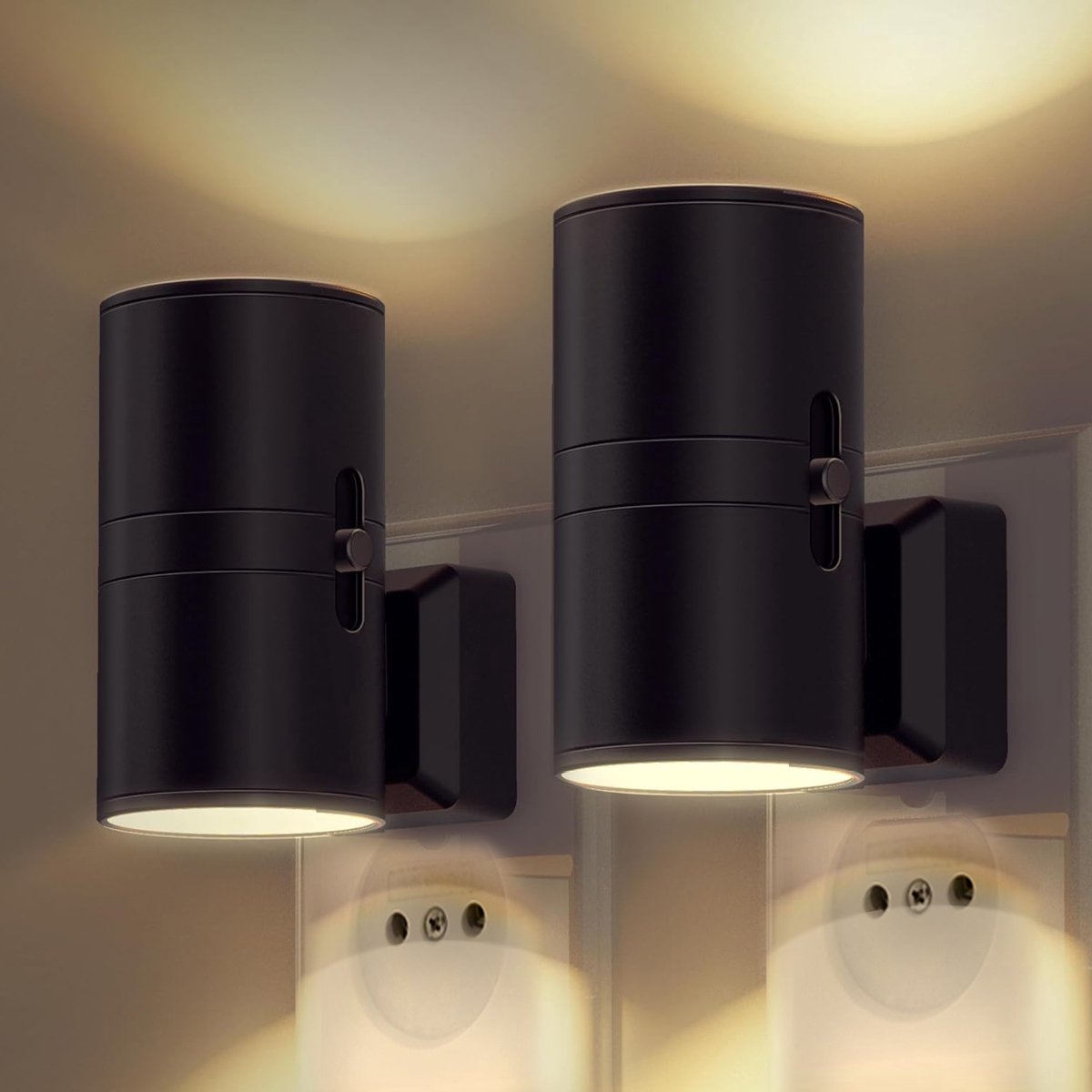 Plug In LED Wall Sconce Dusk to Dawn Sensor - Image 5