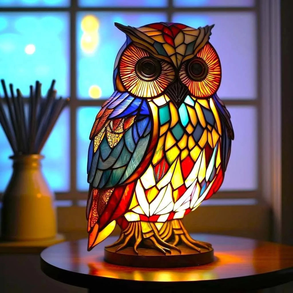 Artistic Whimsical Glass Animal Decorative Lamp