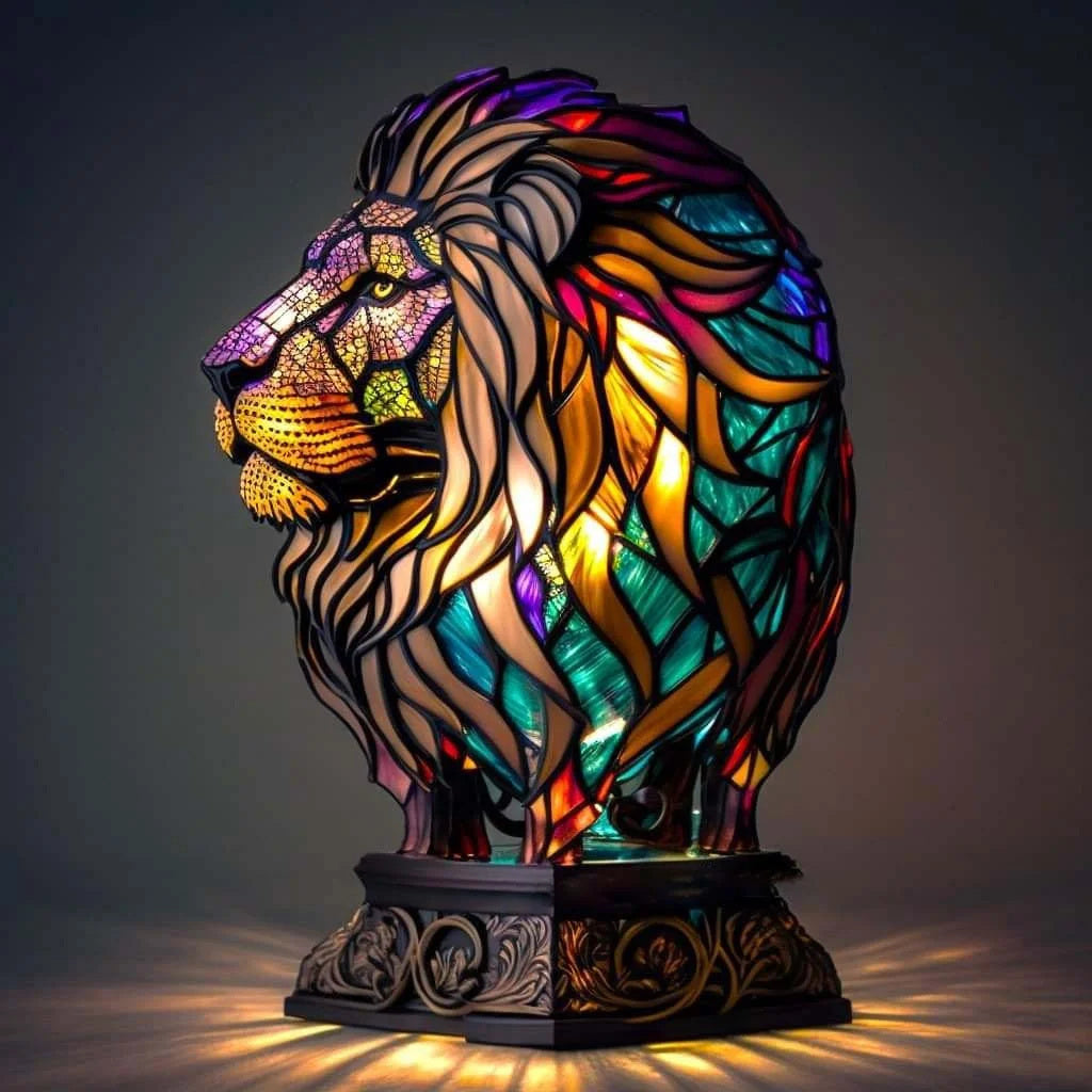Artistic Whimsical Glass Animal Decorative Lamp