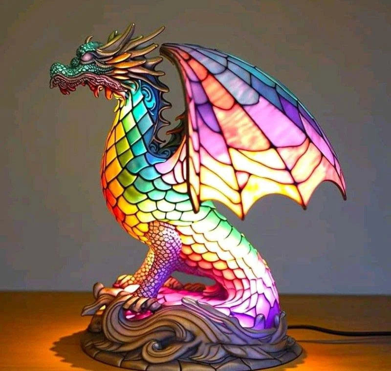 Artistic Whimsical Glass Animal Decorative Lamp