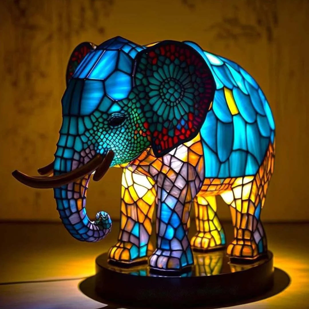 Artistic Whimsical Glass Animal Decorative Lamp