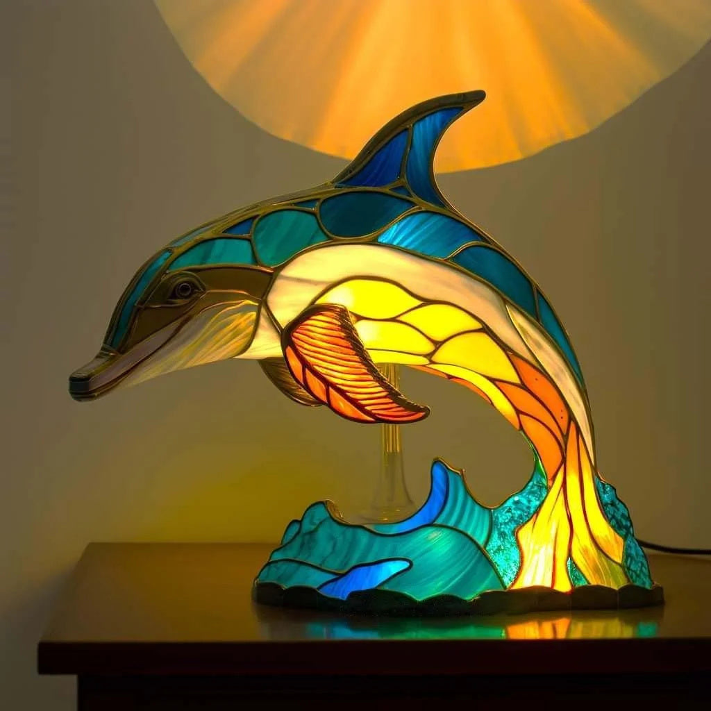 Artistic Whimsical Glass Animal Decorative Lamp