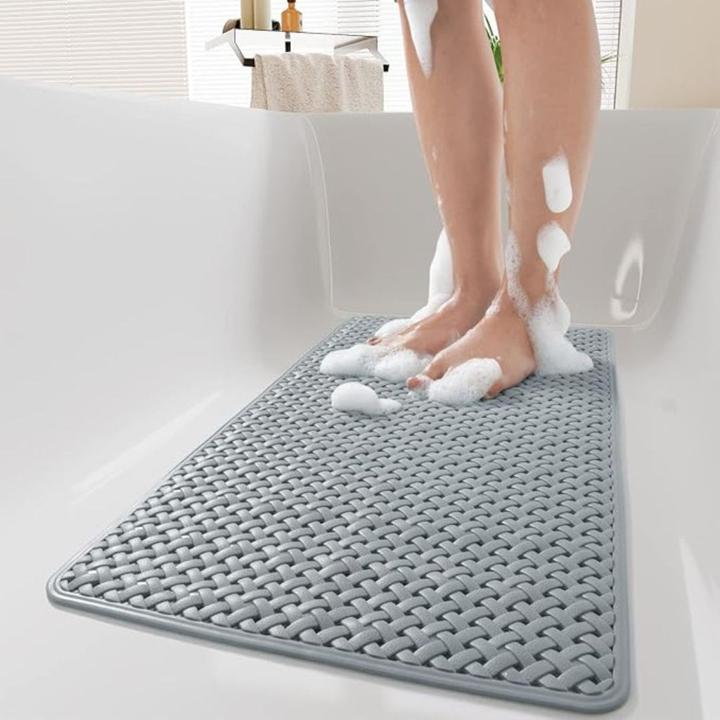 AquaHeim: Antirutsch Duschmatte mit Starken Saugnäpfen – Schimmelresistente & Pflegeleichte Badewannenmatte für Sicheres Baden