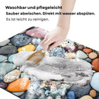AquaLite: Diatomeenerde-Badematte mit natürlicher Wasseraufnahme & rutschfestem Gummiboden – für Bad & Gäste-WC - Image 7