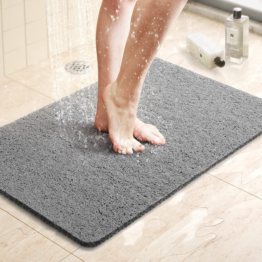 AquaSoft: Rutschfeste Duschmatte – Weiche Antibakterielle Badematte für Dusche & Badewanne