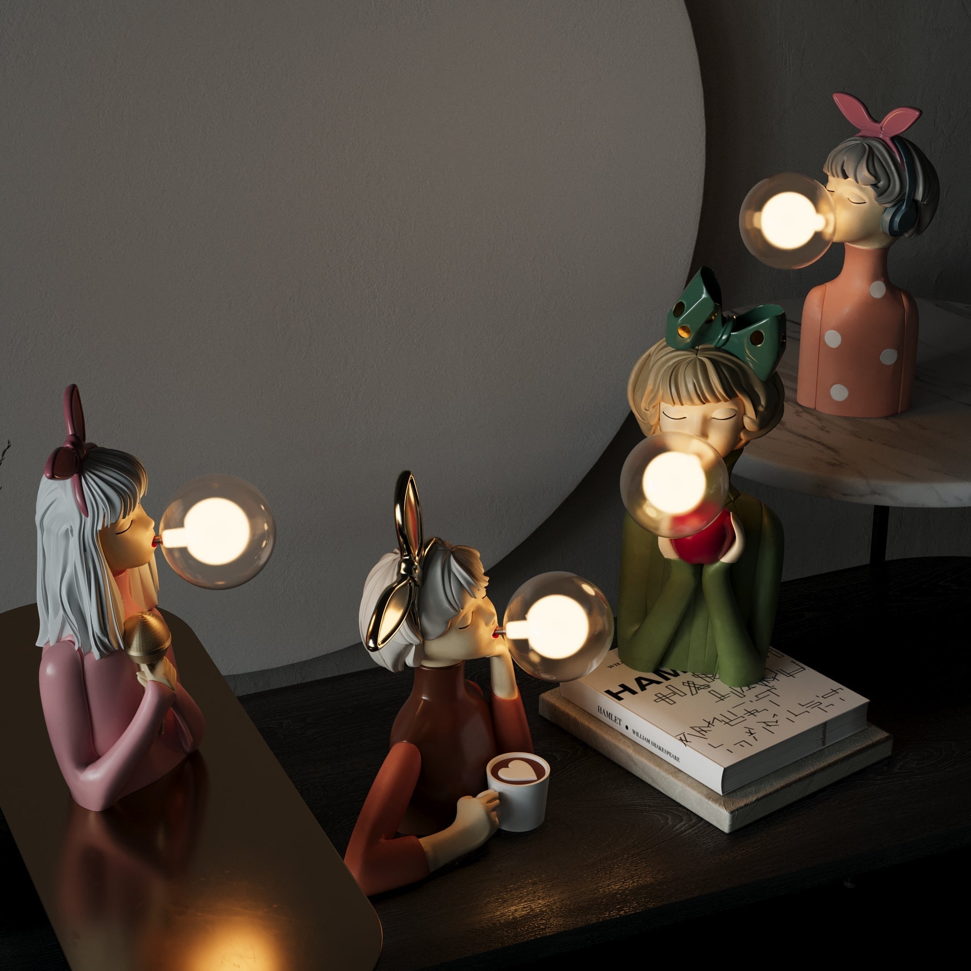 Artisan Sisters: Designer Tischlampe aus Holz & Glas – warmes Licht für modernes Zuhause - Image 6