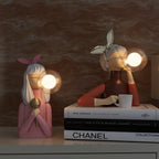 Artisan Sisters: Designer Tischlampe aus Holz & Glas – warmes Licht für modernes Zuhause - Image 9