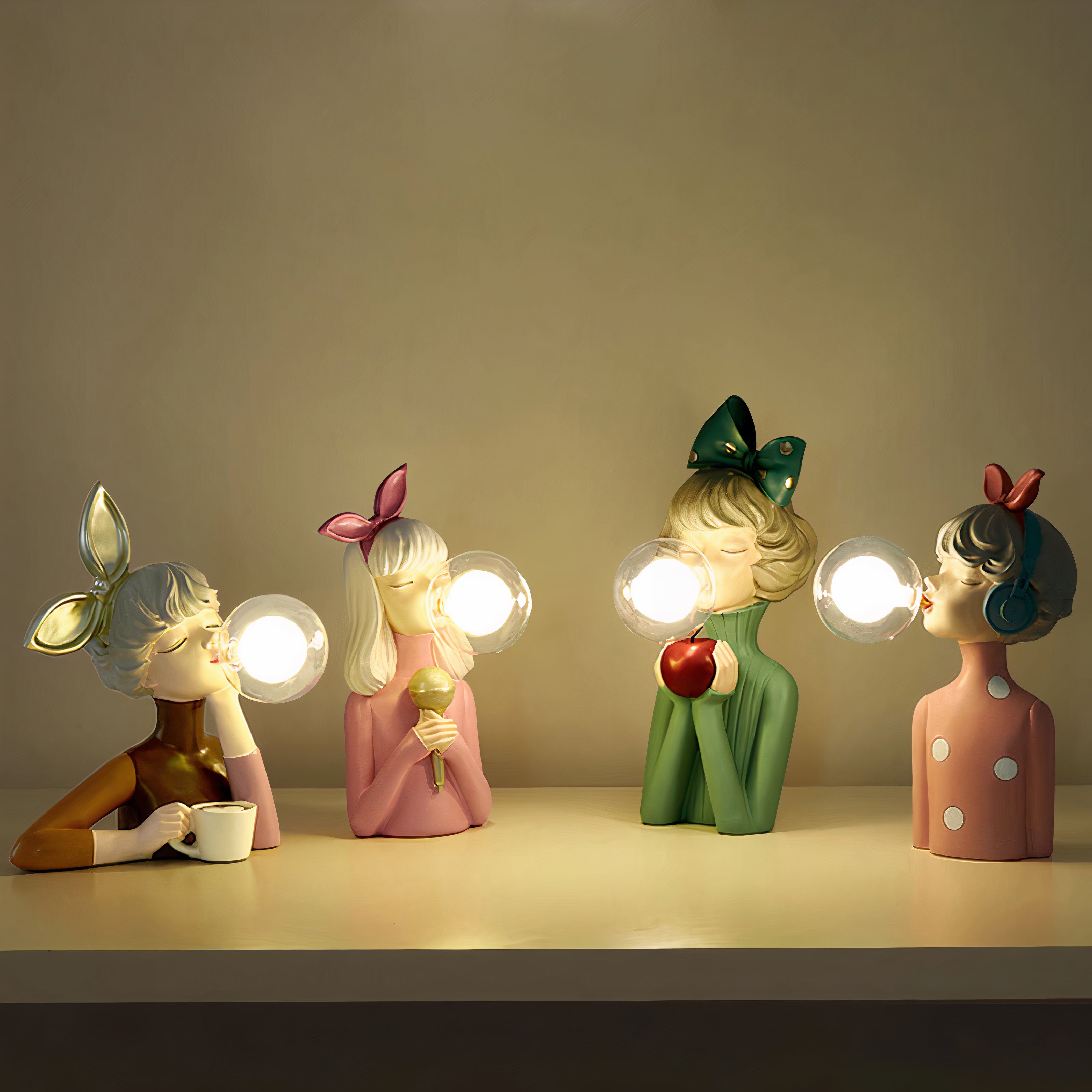 Artisan Sisters: Designer Tischlampe aus Holz & Glas – warmes Licht für modernes Zuhause