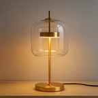 Aurelionn - Stained Glass Table Lamp Gold Iron Base - Image 3