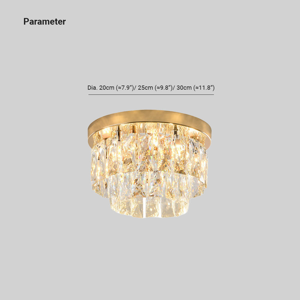 Aurestia: Luxus LED-Deckenleuchte aus Metall & Kristall – für Wohnzimmer & Schlafzimmer - Image 4