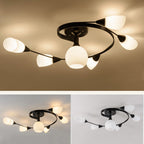 Scandinavian Ceiling Lights with Floral Design
