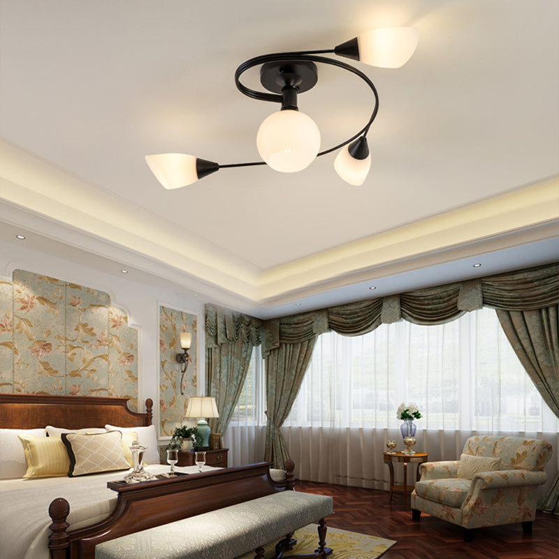 Scandinavian Ceiling Lights with Floral Design