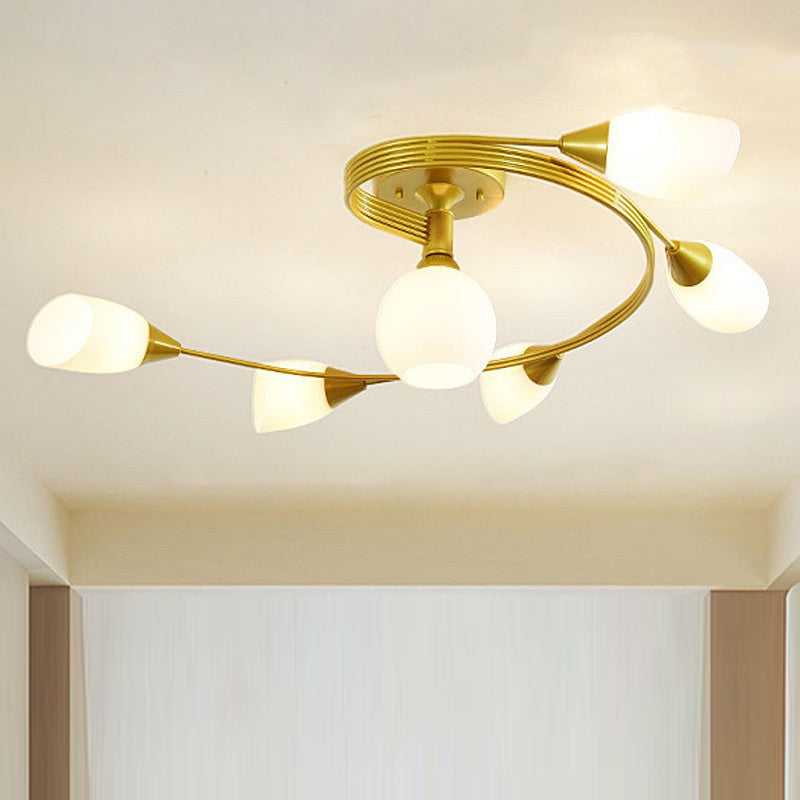 Scandinavian Ceiling Lights with Floral Design