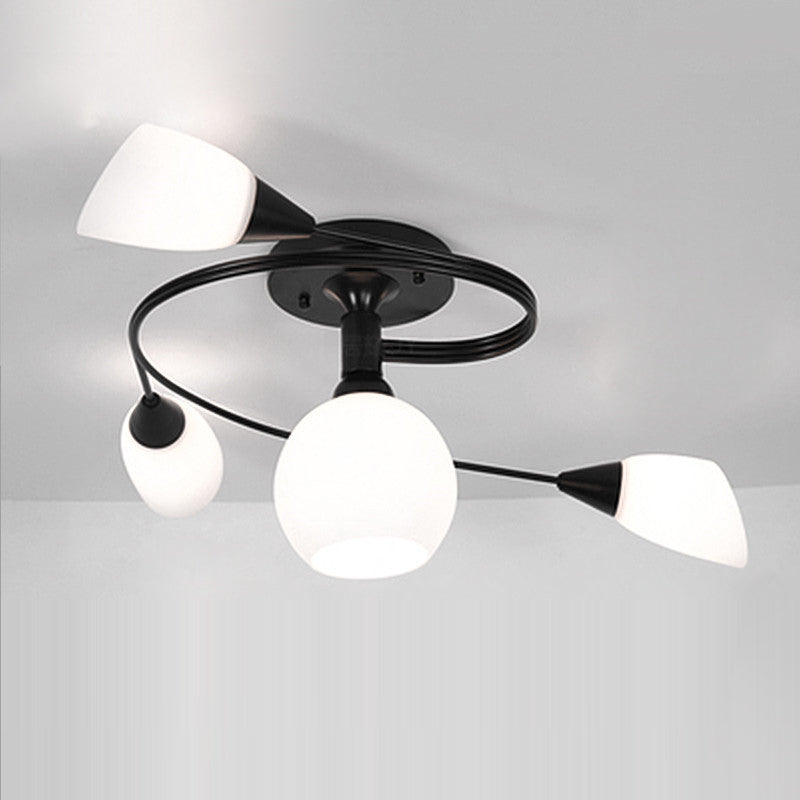 Scandinavian Ceiling Lights with Floral Design