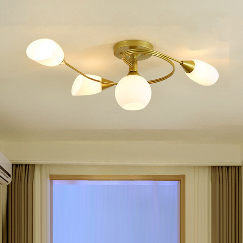 Scandinavian Ceiling Lights with Floral Design