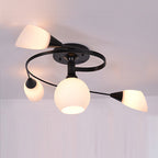 Scandinavian Ceiling Lights with Floral Design
