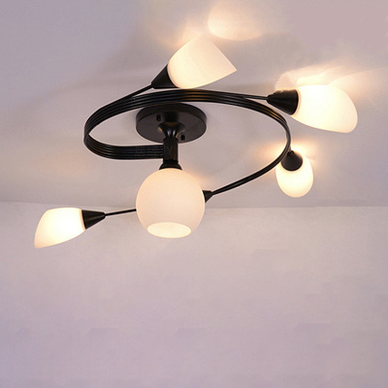 Scandinavian Ceiling Lights with Floral Design