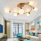 Scandinavian Ceiling Lights with Floral Design