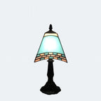 Contemporary Coastal Glass Resin Trapezoidal 1-Light Table Lamp For Bedside - Image 13