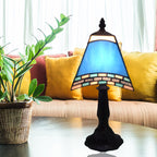 Contemporary Coastal Glass Resin Trapezoidal 1-Light Table Lamp For Bedside - Image 9