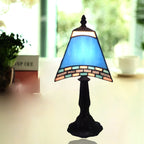 Contemporary Coastal Glass Resin Trapezoidal 1-Light Table Lamp For Bedside - Image 10