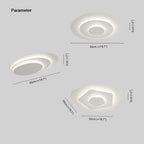 Round LED Ceiling Light Adjustable Brightness for Bedroom & Living Room
