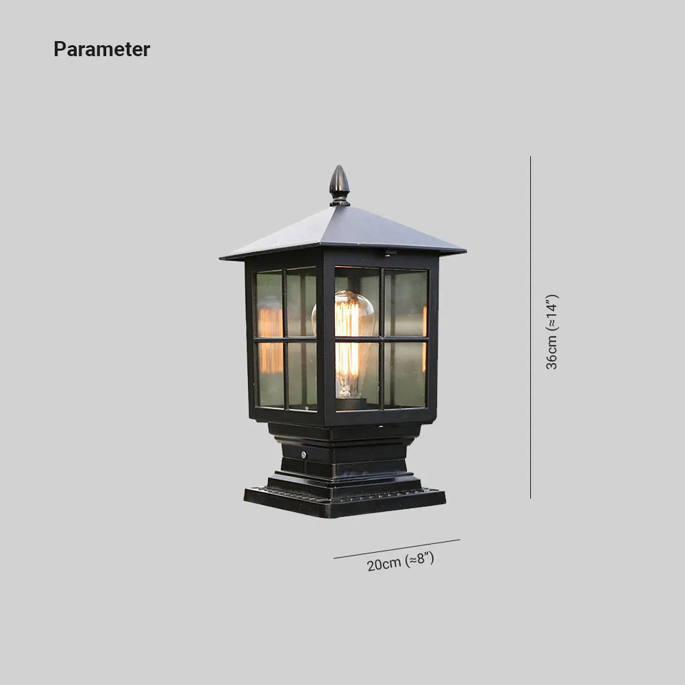 Outdoor Light Lantern Traditional Flush-Mount Exterior Light